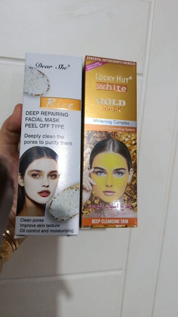 ماسک صورت طلا و برنج